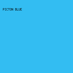 33bdf2 - Picton Blue color image preview
