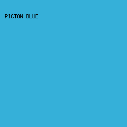 35B0D9 - Picton Blue color image preview