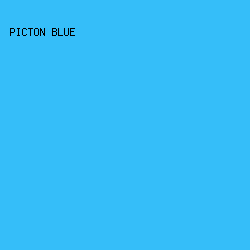35BEF9 - Picton Blue color image preview