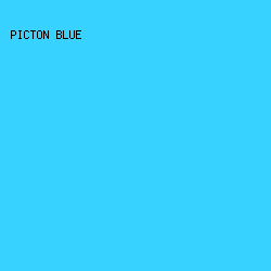 37d2ff - Picton Blue color image preview