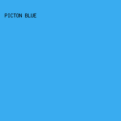 39ACF0 - Picton Blue color image preview