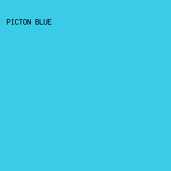 3ACBE8 - Picton Blue color image preview