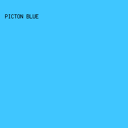 3FC6FF - Picton Blue color image preview