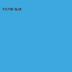 3ba9e0 - Picton Blue color image preview