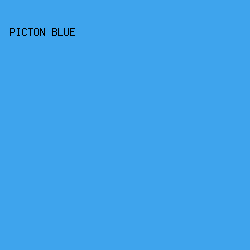 3ea4ed - Picton Blue color image preview