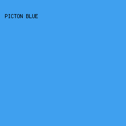 3fa0ef - Picton Blue color image preview