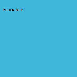 3fb7db - Picton Blue color image preview
