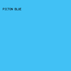 41c1f5 - Picton Blue color image preview