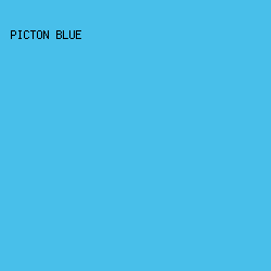 48BFEA - Picton Blue color image preview