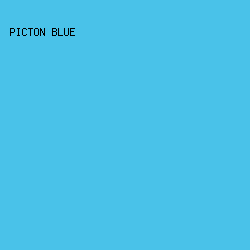 49C2E9 - Picton Blue color image preview
