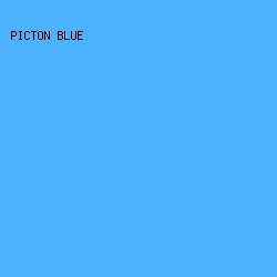 4AB3FB - Picton Blue color image preview
