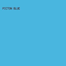 4AB6DE - Picton Blue color image preview