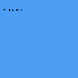 4B9EF4 - Picton Blue color image preview