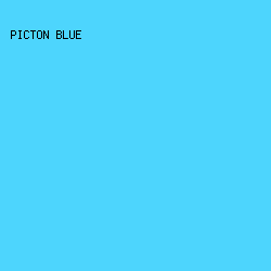 4DD5FD - Picton Blue color image preview