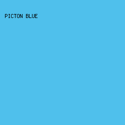 4FC0EC - Picton Blue color image preview