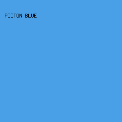 4aa0e7 - Picton Blue color image preview