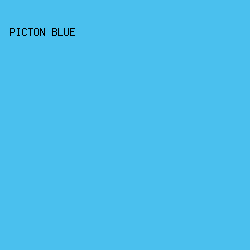 4ac0ee - Picton Blue color image preview