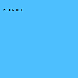 4dbffe - Picton Blue color image preview
