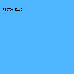 4eb7ff - Picton Blue color image preview