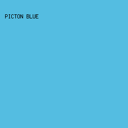 54bde1 - Picton Blue color image preview