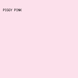 FCE0EB - Piggy Pink color image preview