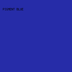 262CA8 - Pigment Blue color image preview