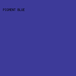 3D3A99 - Pigment Blue color image preview