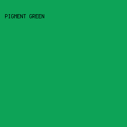 0DA357 - Pigment Green color image preview