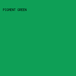 0E9F56 - Pigment Green color image preview