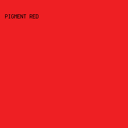 EE1F23 - Pigment Red color image preview