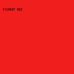 F11E1E - Pigment Red color image preview