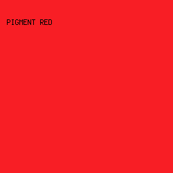 F81E25 - Pigment Red color image preview