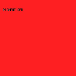 FE1F23 - Pigment Red color image preview