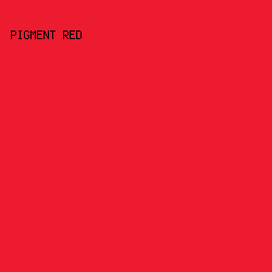 ed1b2f - Pigment Red color image preview