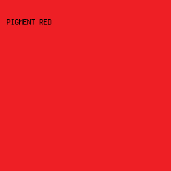 ee1f25 - Pigment Red color image preview