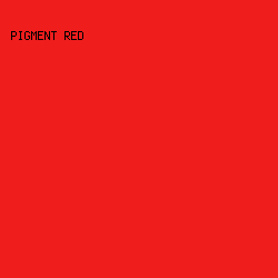 ef1d1c - Pigment Red color image preview