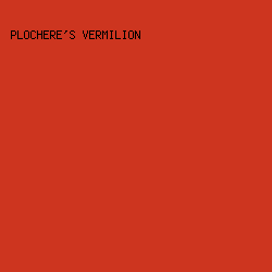 CD351F - Plochere's Vermilion color image preview
