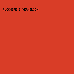 D93D27 - Plochere's Vermilion color image preview