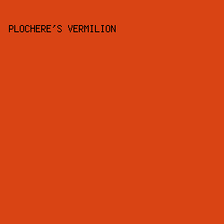 D94414 - Plochere's Vermilion color image preview
