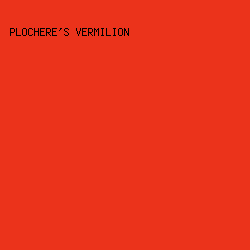 eb331b - Plochere's Vermilion color image preview