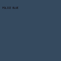 354a5e - Police Blue color image preview