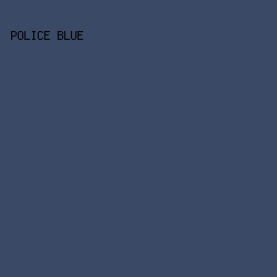 3A4965 - Police Blue color image preview