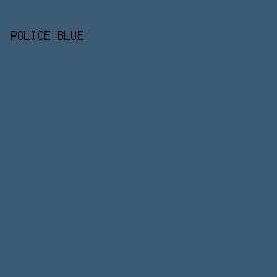 3B5A73 - Police Blue color image preview