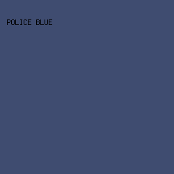 3F4C70 - Police Blue color image preview