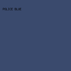 3a4a6d - Police Blue color image preview