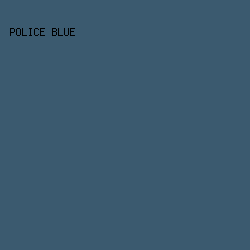3b5a6f - Police Blue color image preview