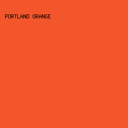 F4562C - Portland Orange color image preview