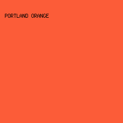 FC5C38 - Portland Orange color image preview