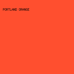 FF4F2F - Portland Orange color image preview