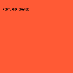 FF5A35 - Portland Orange color image preview